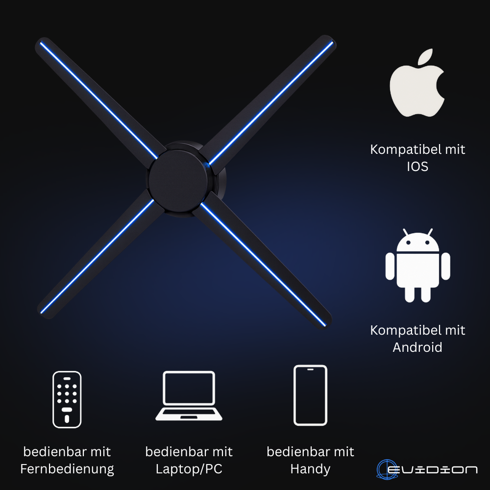 Hologramm Ventilator - Evidion LED Projektor